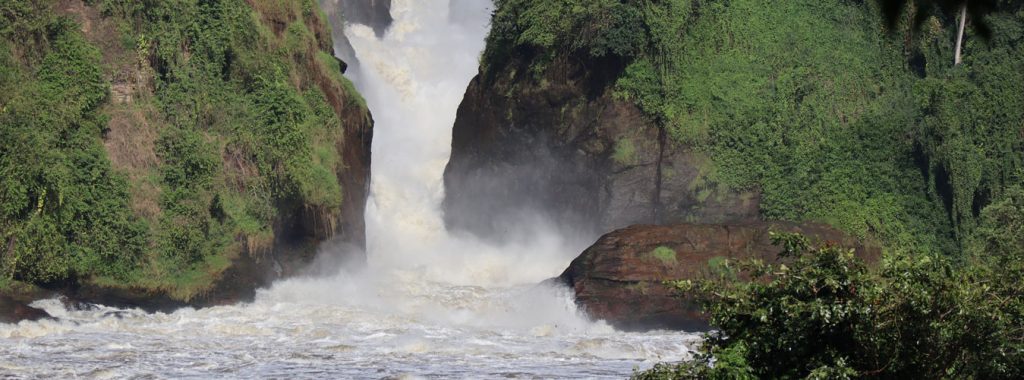 A closer look at the mighty Murchison Falls, part of what to experience during your 3-day Murchison Falls luxury wildlife safari.