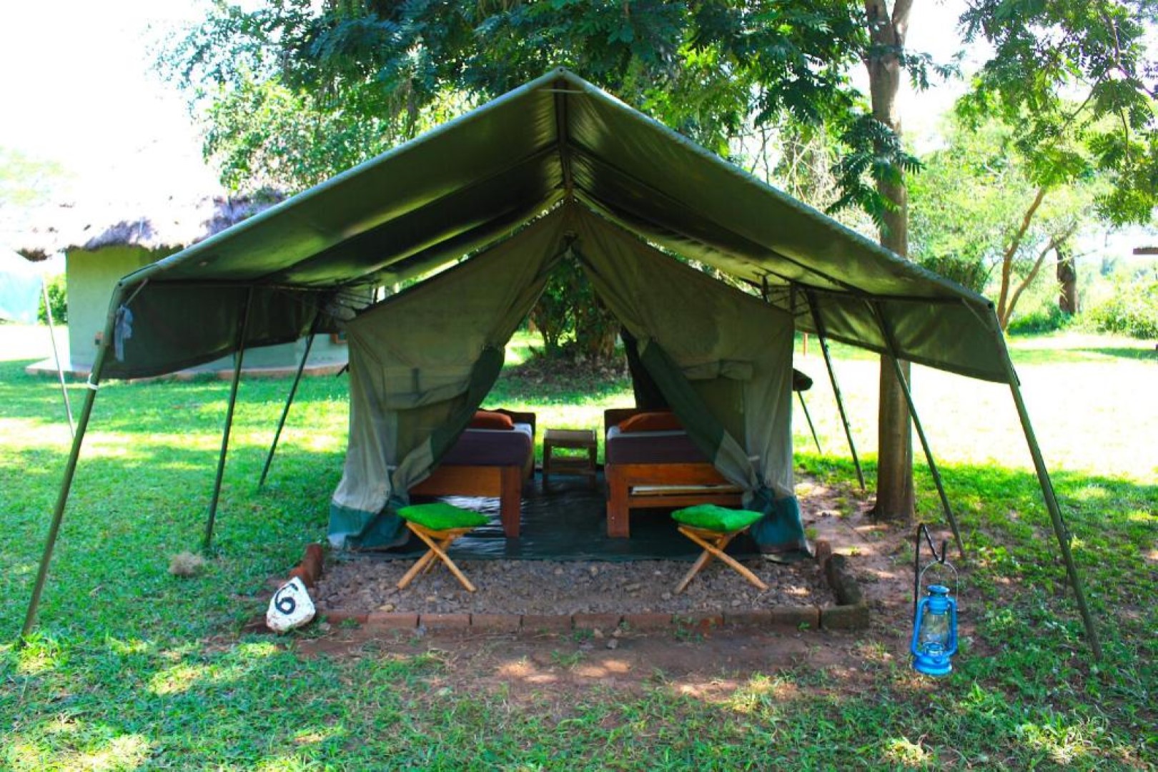 One of the camping tents at Red Chili Rest Camp, Murchison Falls National Park