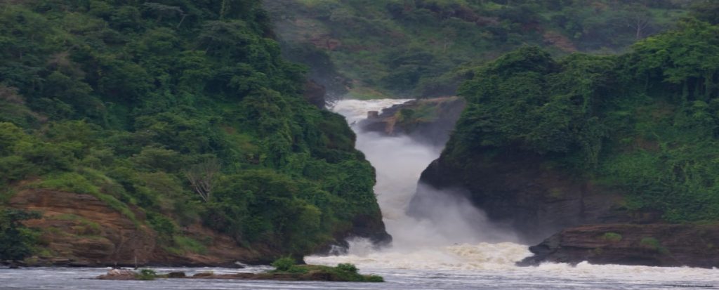 A closer view of Murchison Falls, part of your encounter on this 5-day luxury Murchison Falls & Lake Albert tour.