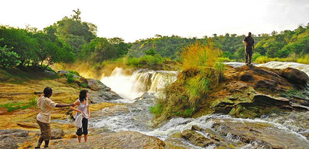 Hiking to the top of Murchison Falls in Murchison Falls National Park